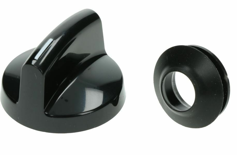 Genuine Miele Hob Oven Cooker Control Switch Knob & Seal (Black) 8224020