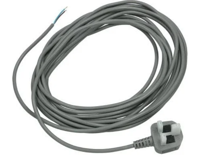 Mains Power Cable x10m - 2 core - UK Fitted 13Amp Plug fits Sebo Vacuu
