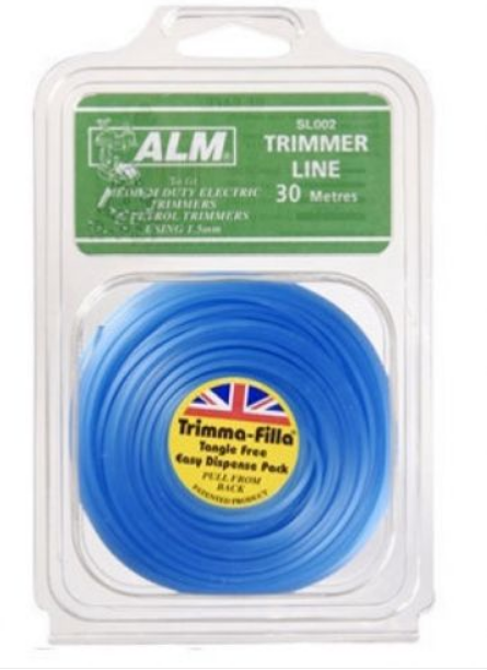 ALM SL002 Medium 1.5mm x 30M Blue Strimmer Trimmer Cord Line Wire Flymo Bosch