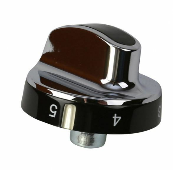 New STOVES Genuine Hob Oven Cooker Knob Silver Black 444442687