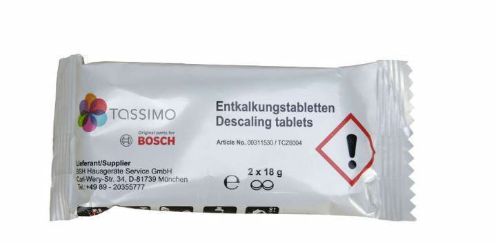 TASSIMO SERVICE CLEANING NEW 2 DESCALING TABLETS