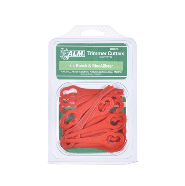 ALM BQ026 Pack of 20 Clip on Plastic Blades for B&Q MacAllister