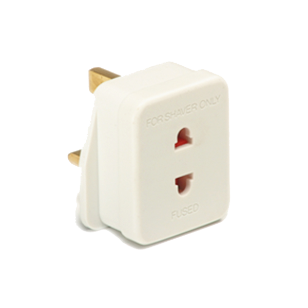 B1801 White Shaver Adaptor Socket