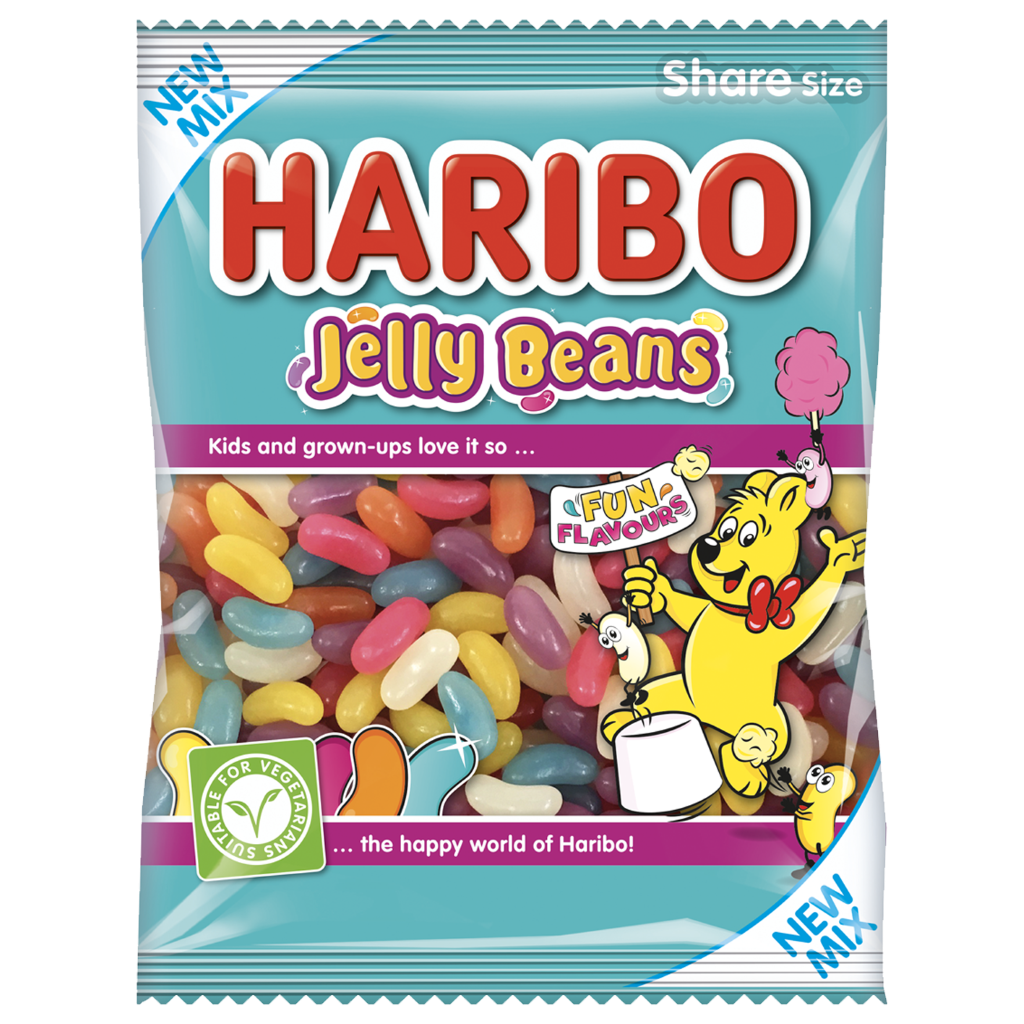 B2242 Haribo Jelly Beans 12 x 160g Bags - Price Marked