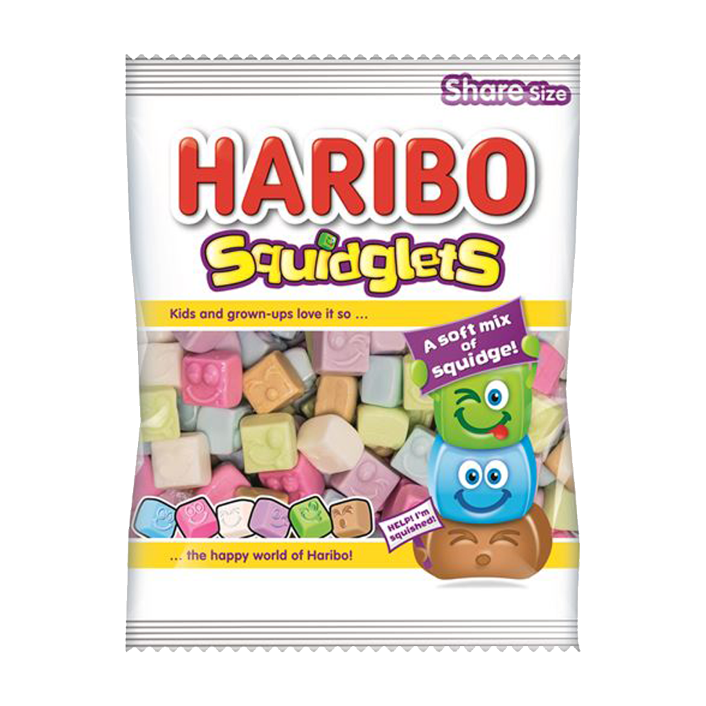 B3039 Haribo Squidglets 12 x 140g Prepacked Bags