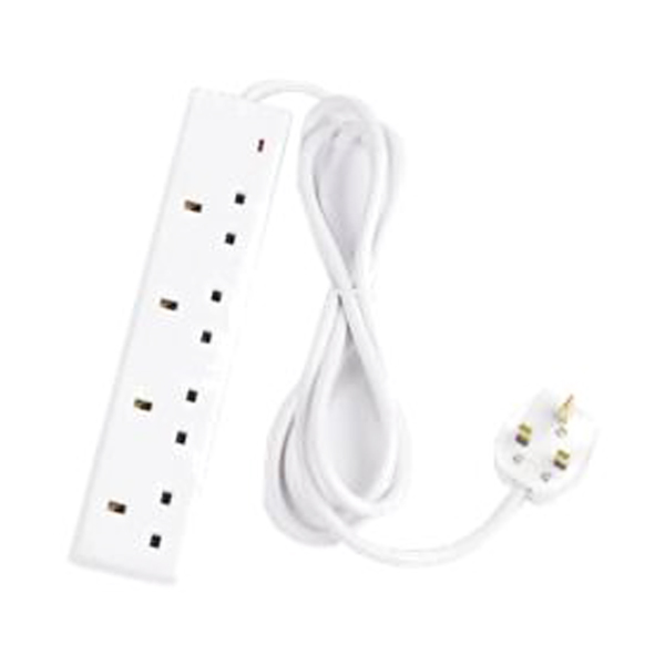 B466 4 Way 13 Amp Trailing Socket 2m