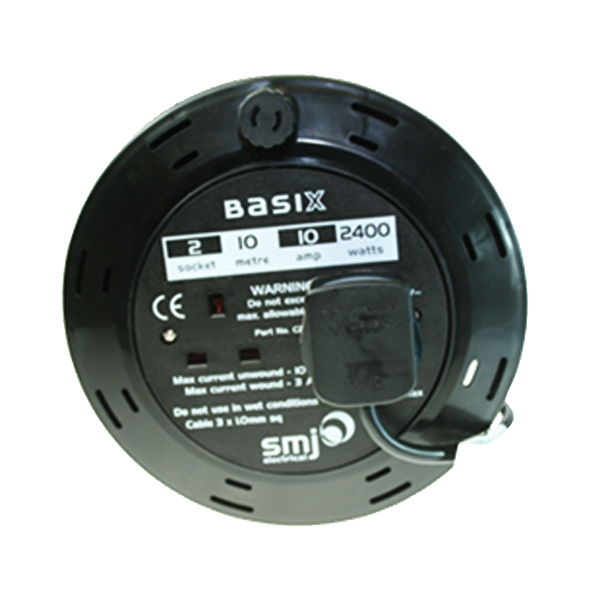 B494 2 Socket 10m 10A -Black Cable