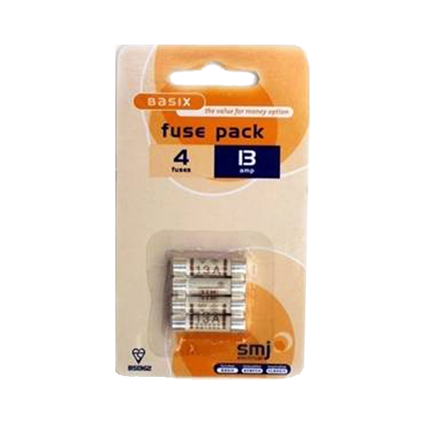B500 Pack of 4 x 13 Amp Fuses