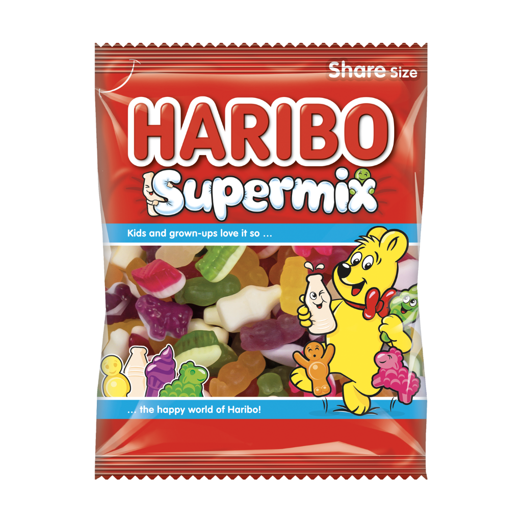 B708 Haribo Kiddies Super Mix 12 x 160g Prepacked Bags