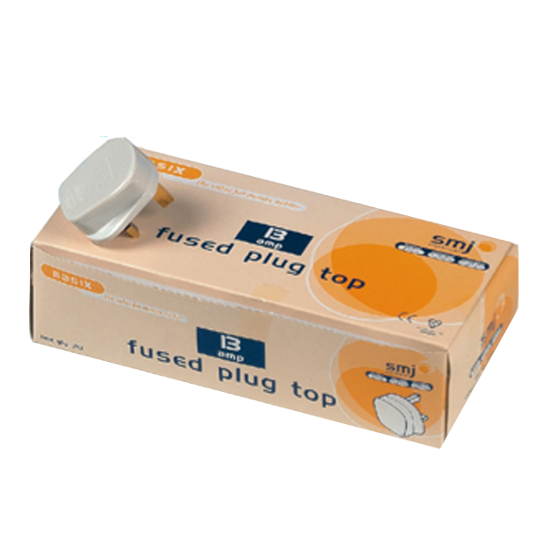 B75 13 Amp Fused Plug (Trade Pack X 20)-White