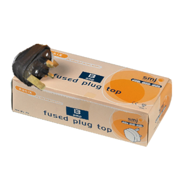 B76 13 Amp Fused Plug (Trade Pack X 20)-Black