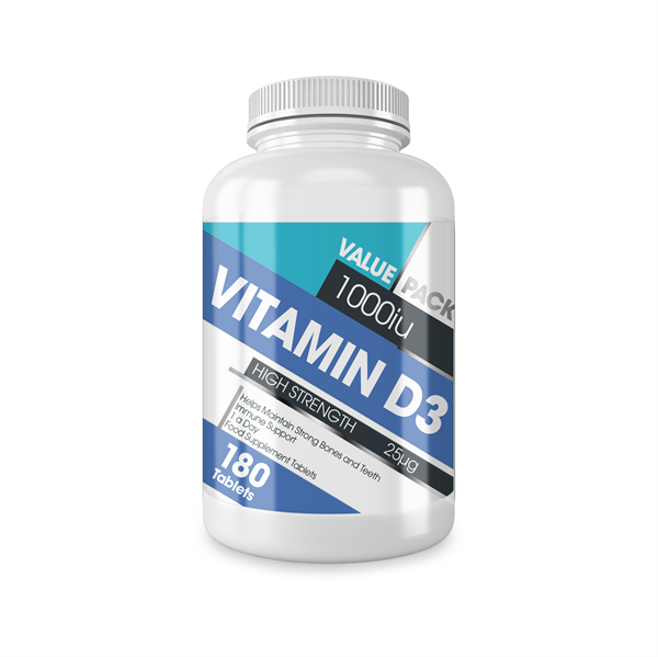 P2423 Protein Dynamix Vitamin D3 1000iu 180 Tablets