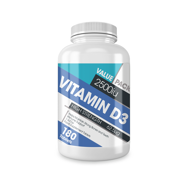 P2425 Protein Dynamix Vitamin D3 2500iu 180 Tablets