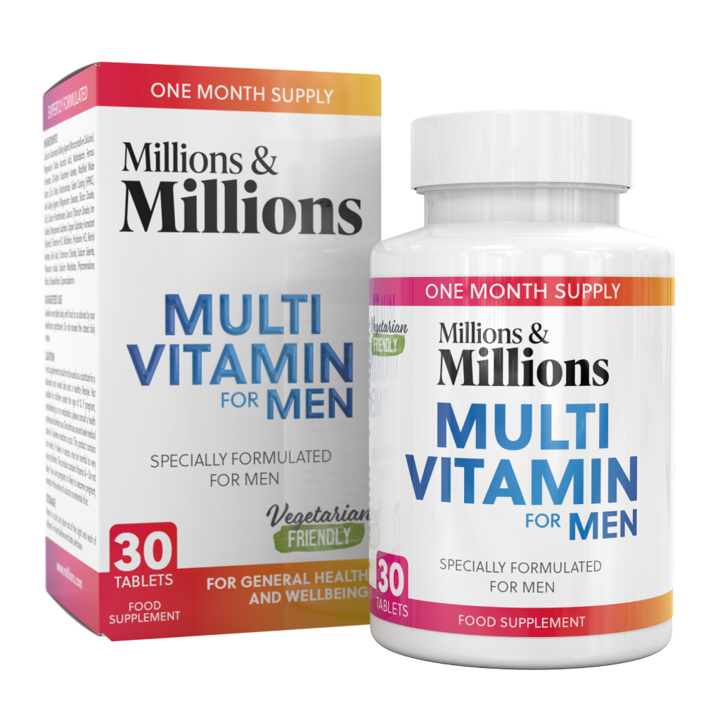 P2557 Millions & Millions - Mens Multivitamin & Mineral - 30 Tablets