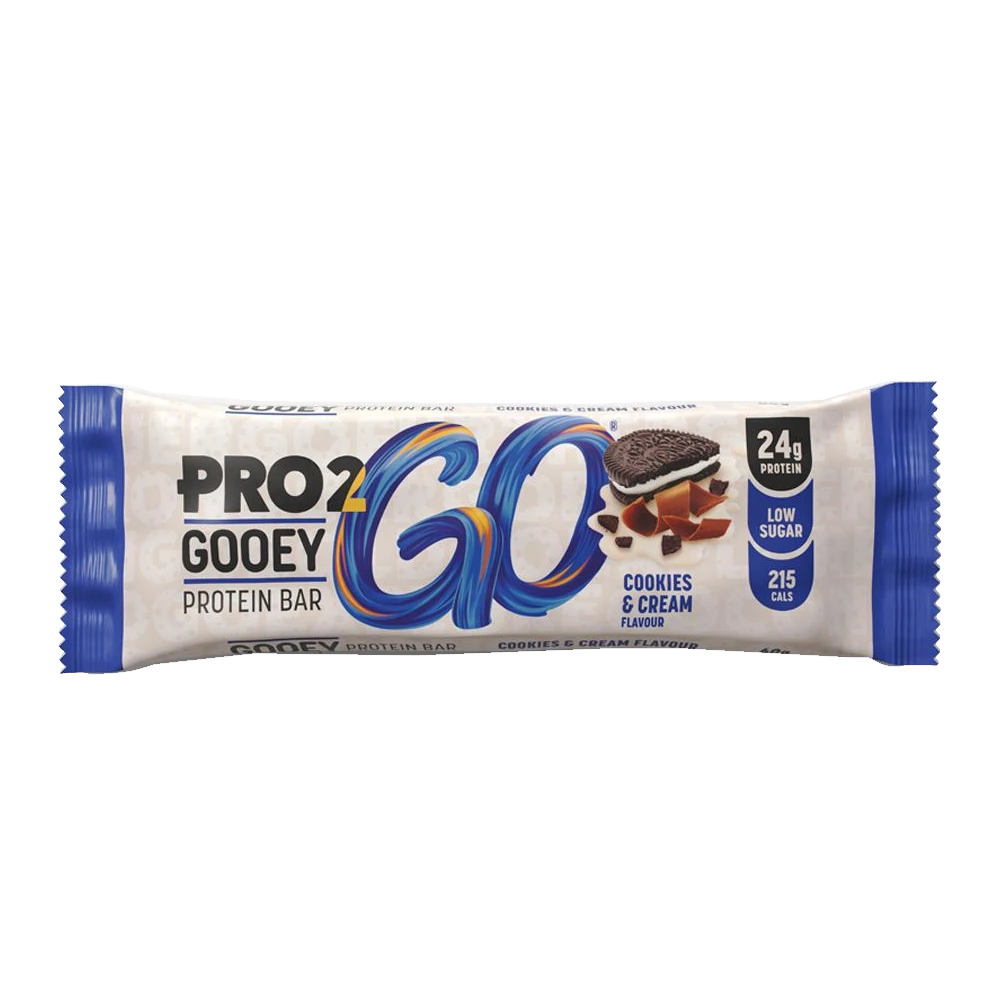 P2813 Pro2Go - Gooey Protein Bar - Cookies & Cream - 60g