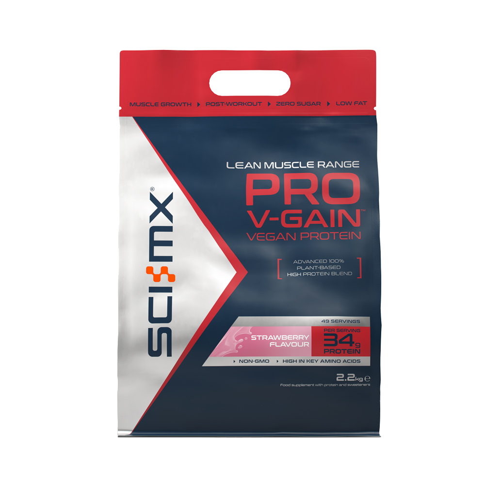 P2822 Sci-Mx - Pro V-Gain Protein - Strawberry - 2.2kg