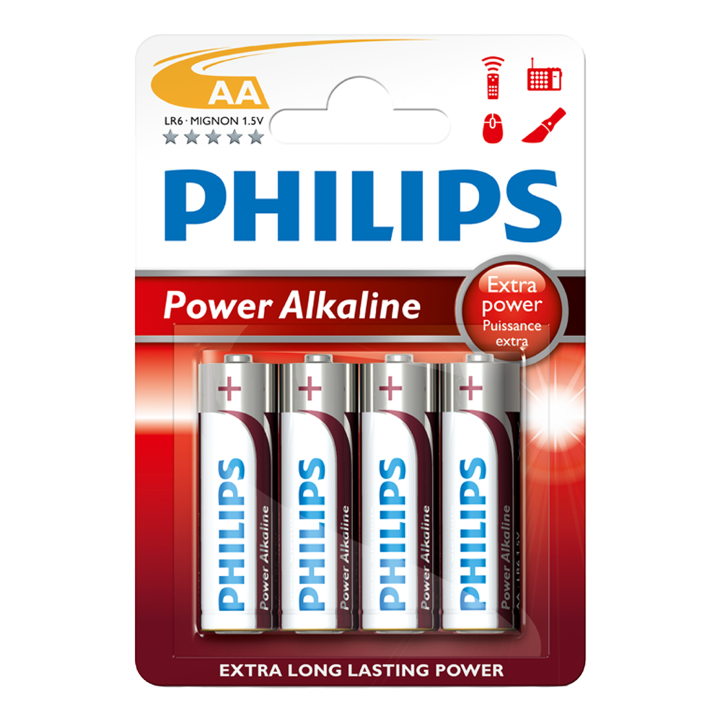 S10279 Philips AA Power Alkaline, Pack of 4