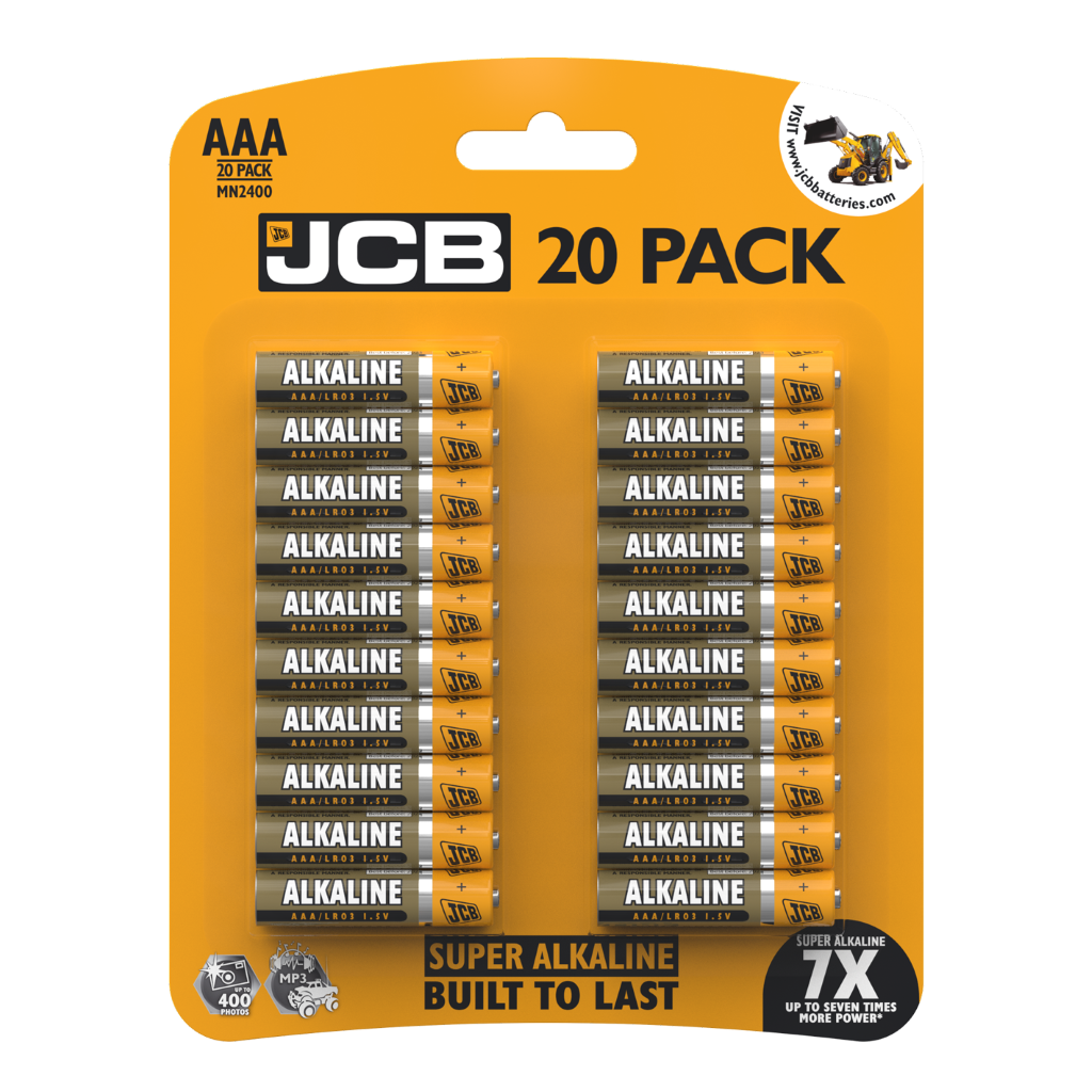 S12108 JCB AAA Super Alkaline, Pack of 20