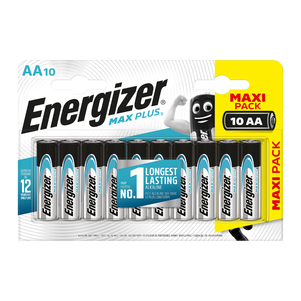 S13458 Energizer AA Maxplus Alkaline, Pack of 10