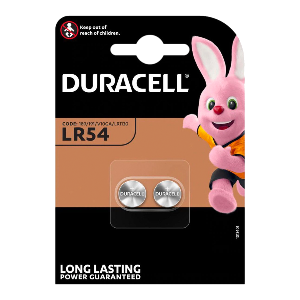 S13668 Duracell LR54 1.5V Alkaline, Pack of 2