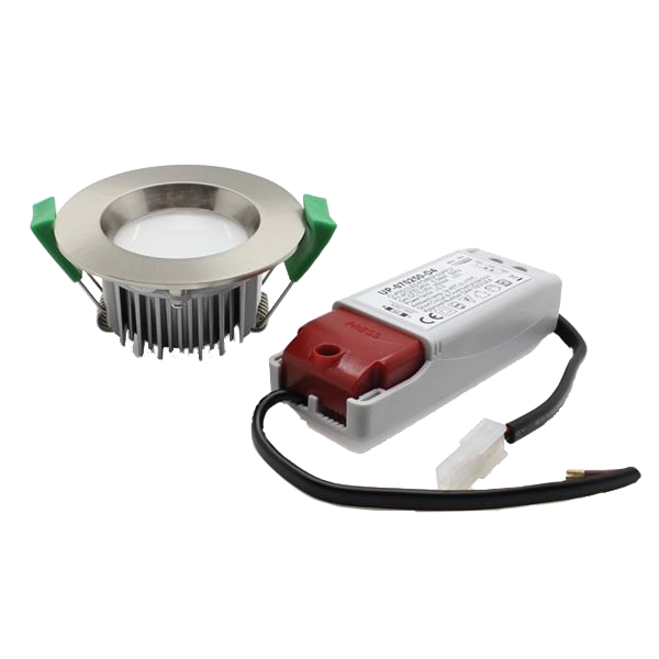 S16195 LumiLife 7W IP54 Downlight - Dimmable - 5,700K (Daylight) - Brushed Nickel