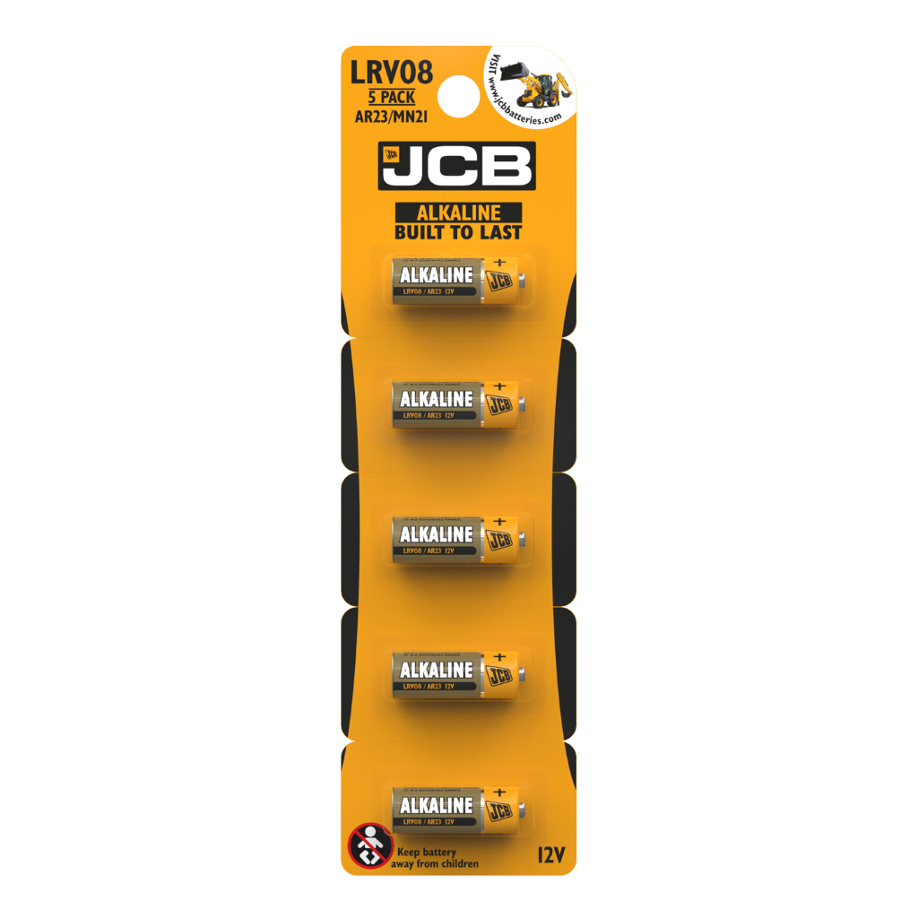 S17183 JCB LRV08 Alkaline, Pack of 5