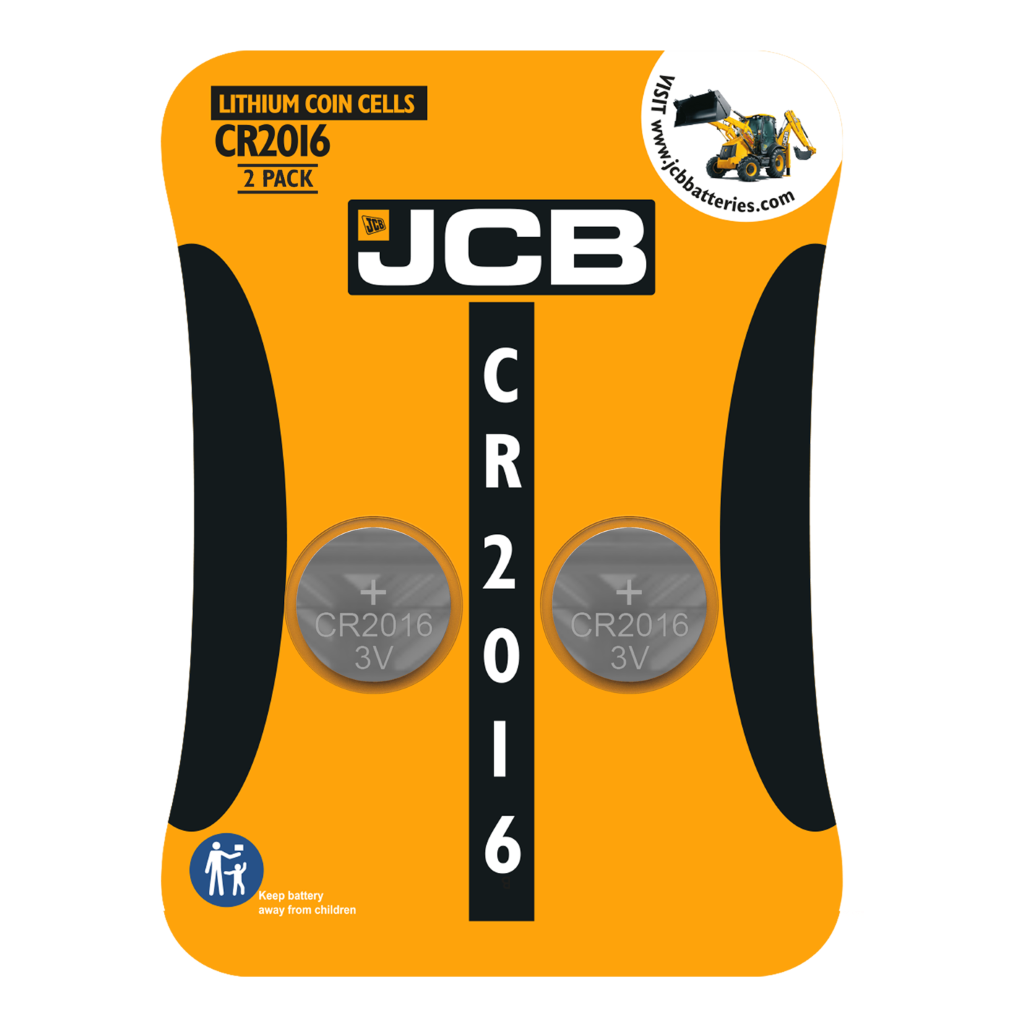 S17253 JCB CR2016 Lithium, Pack of 2