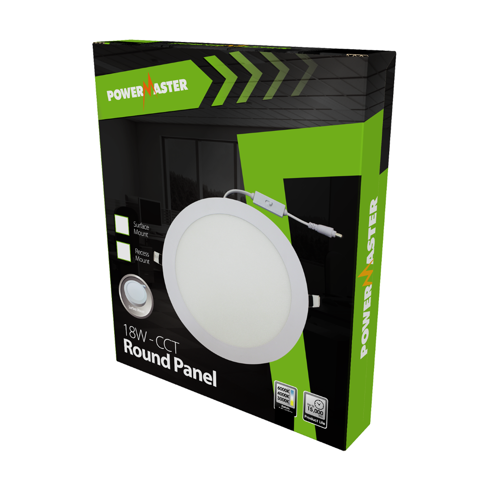 S17436 PowerMaster Circular Panel Surface CCT 18W