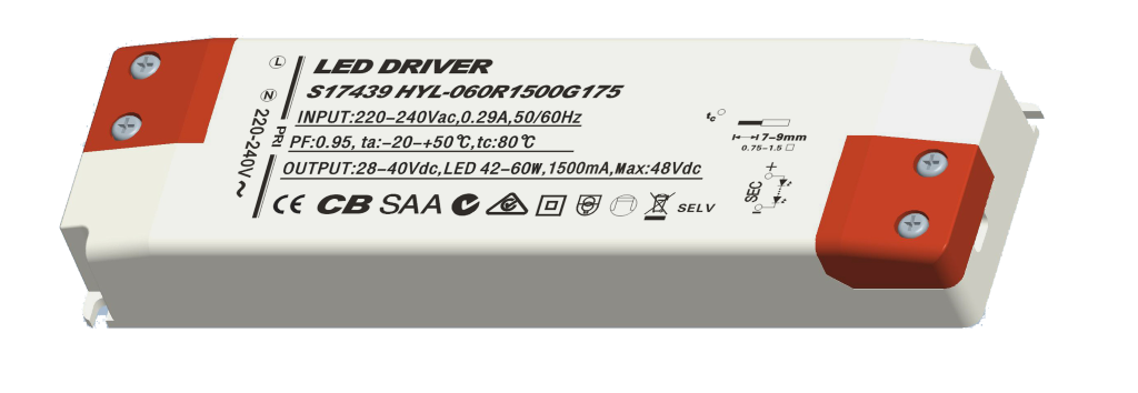 S17439 PowerMaster LED Non-Dimmable Driver 60W