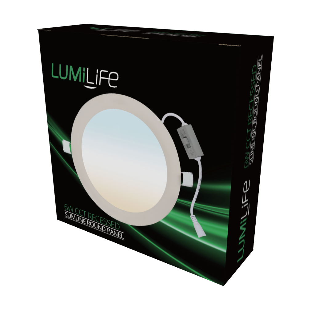 S18478 LumiLife 6W Circular CCT Recessed Panel