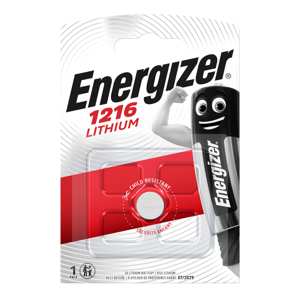 S317 Energizer CR1216 Lithium Coin Cell, Pack of 1