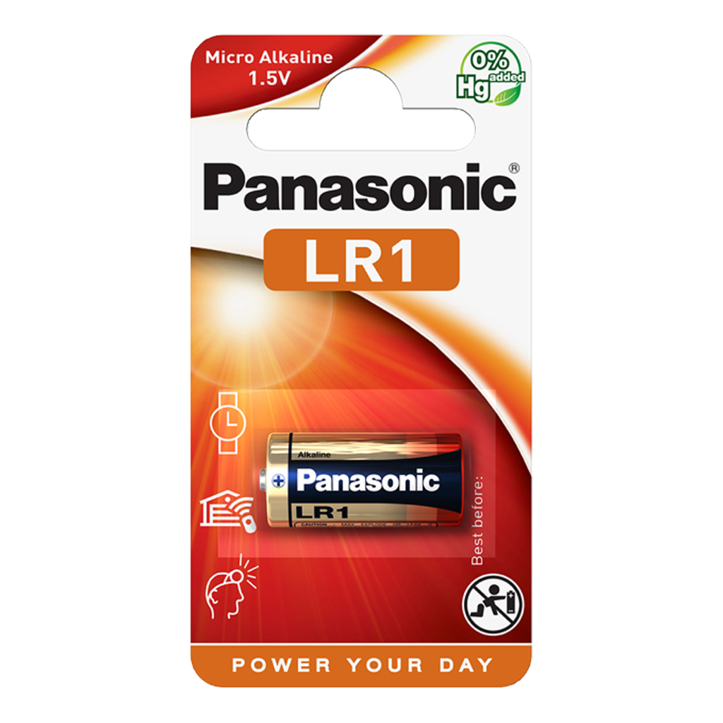 S3233 Panasonic LR1 1.5V Cell Power, Pack of 1