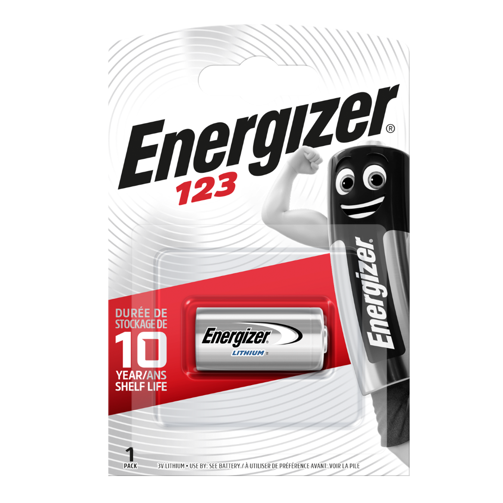 S330 Energizer CR123 Lithium, Pack of 1
