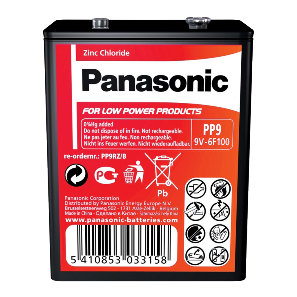 S3847 Panasonic PP9 Zinc, Pack of 1