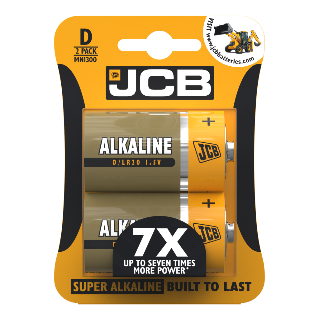 S5340 JCB D Size Super Alkaline, Pack of 2