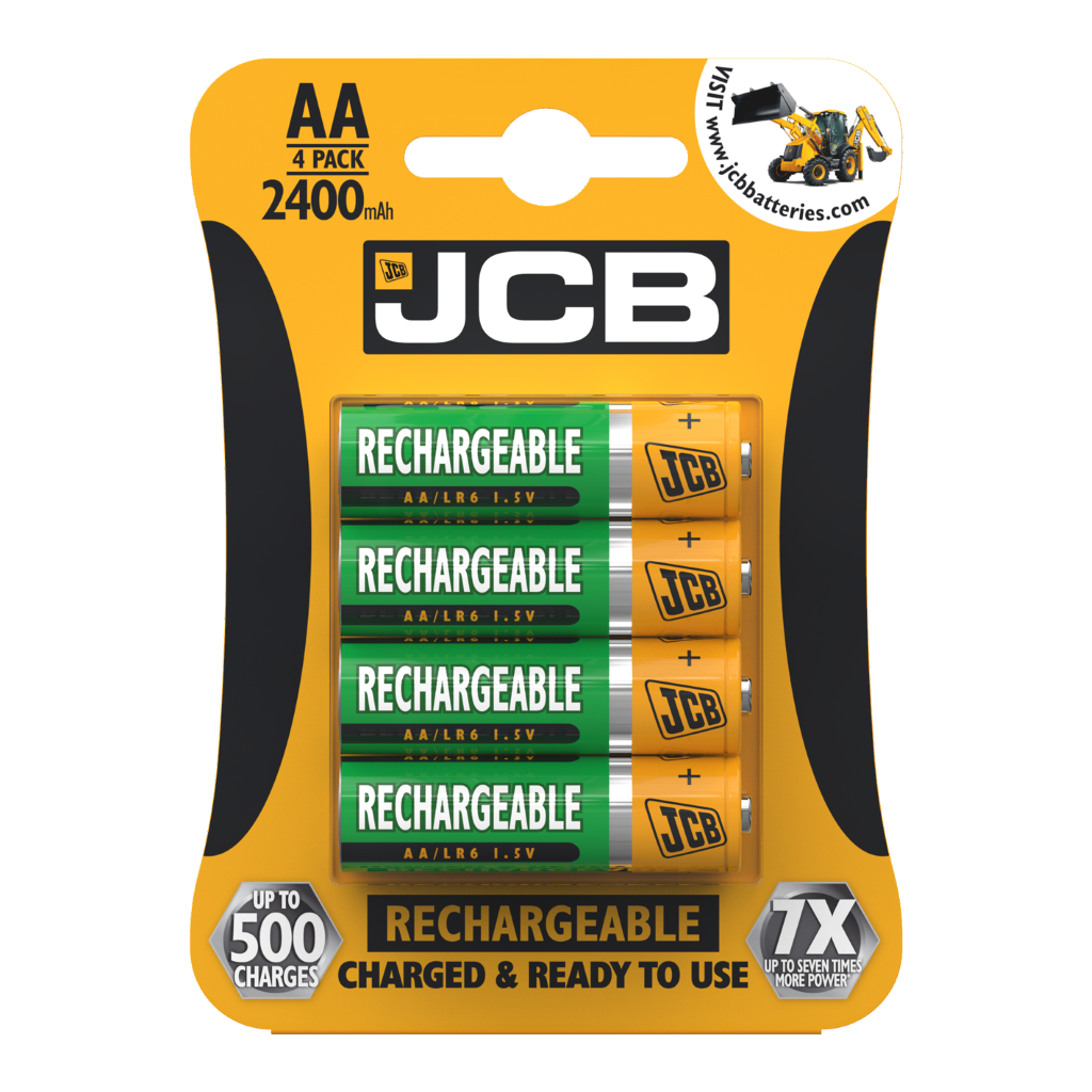 S5350 JCB AA 2400mAh Rechargeable, Pack of 4