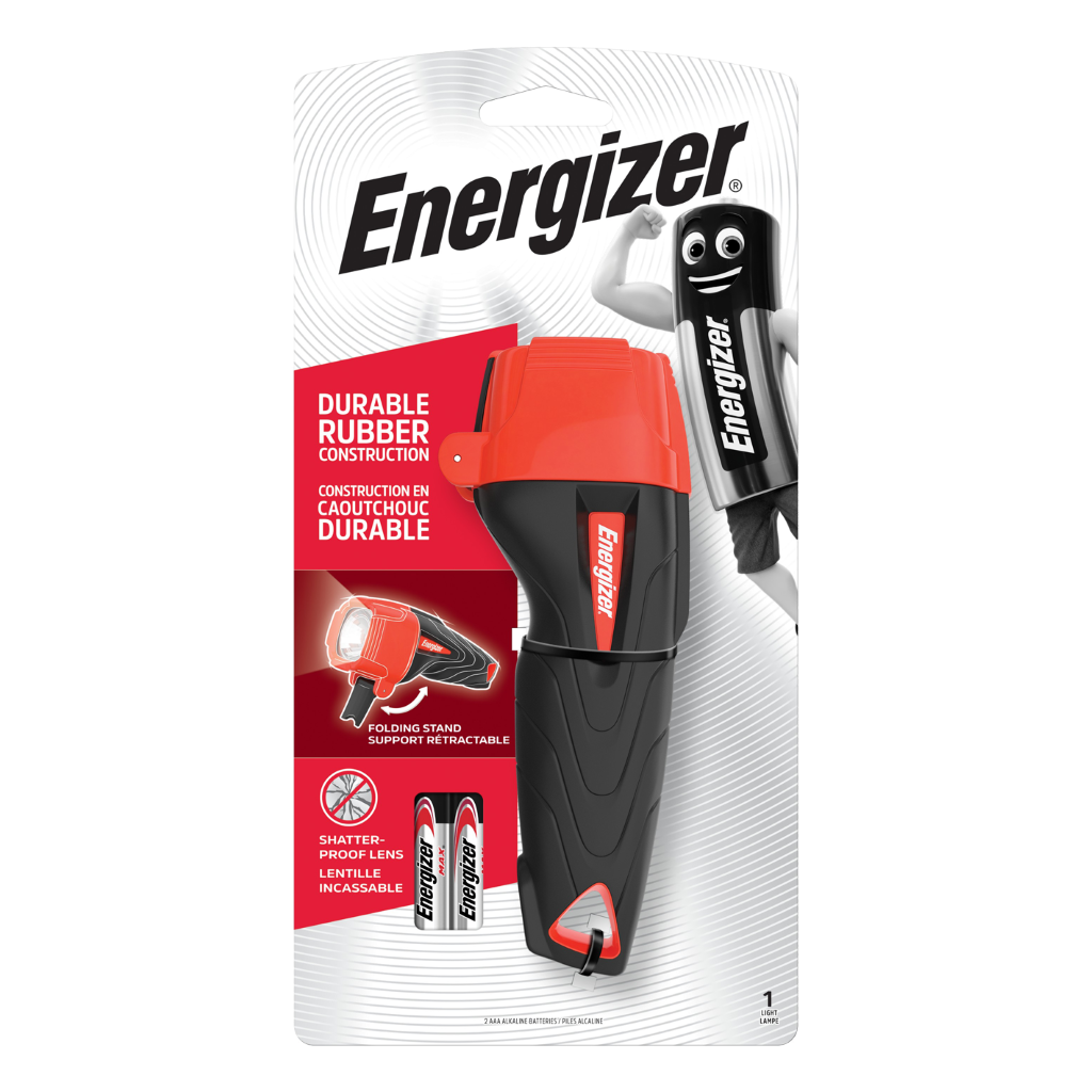 S5507 Energizer LED Impact Torch With 2 x AAA Batteries