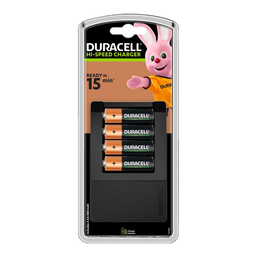 S6373 Duracell 15 Minute Charger (CEF15) With 4 x AA Batteries