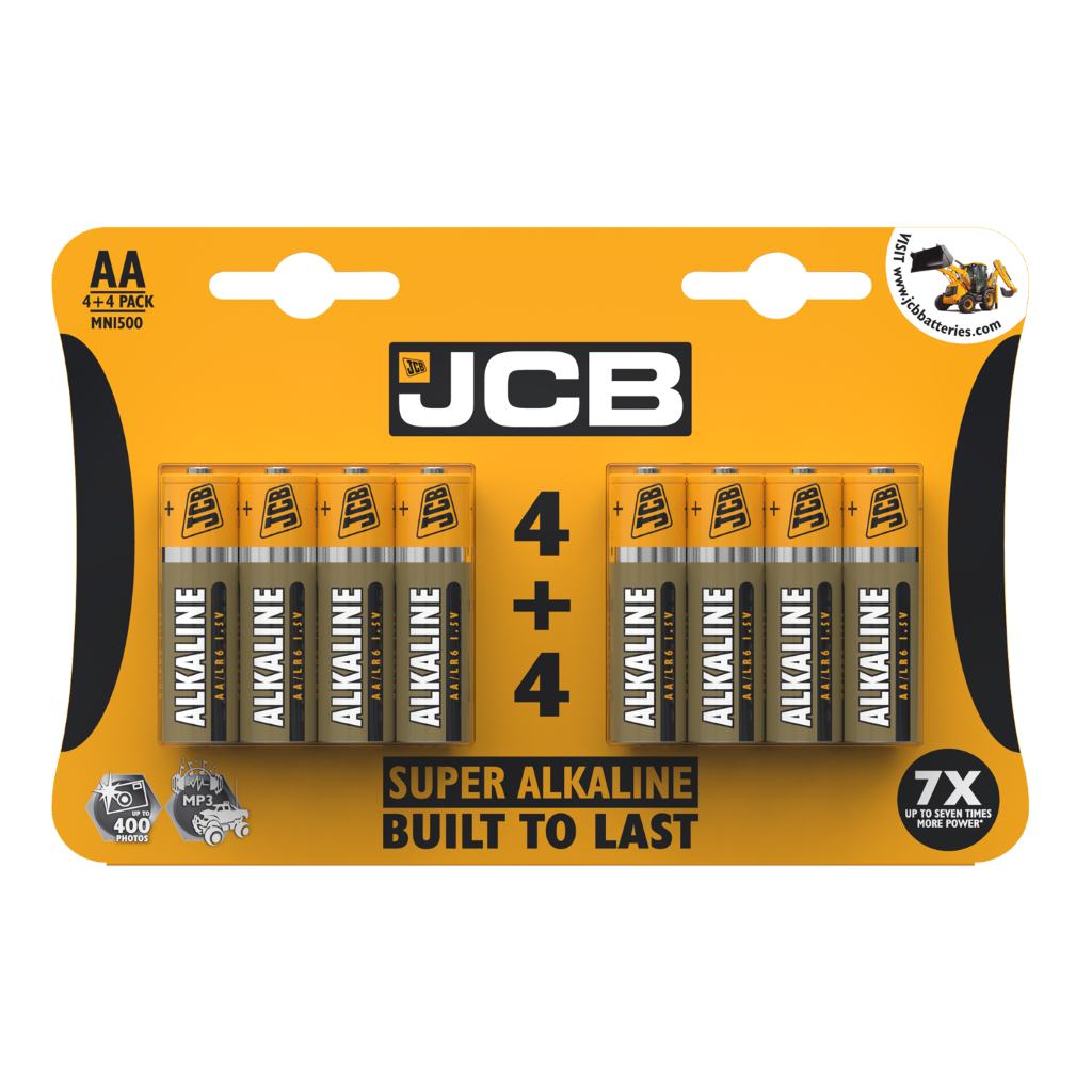 S6588 JCB AA Super Alkaline, Pack of 4+4