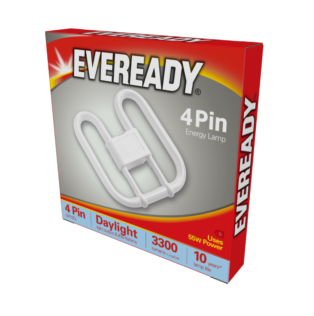 S715 Eveready 2D Lamp 55W 4 Pin 6,400K (Daylight)