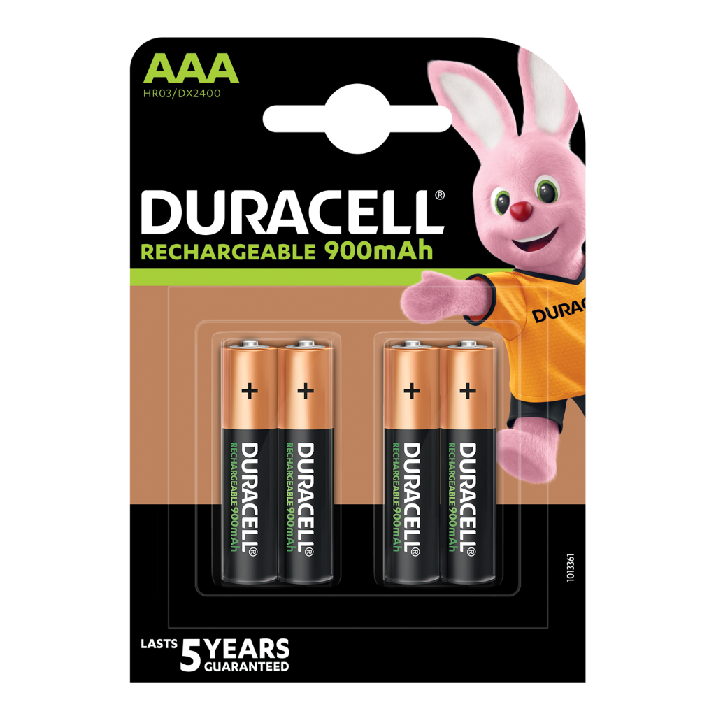 S7662 Duracell AAA 900mAh Recharge, Pack of 4