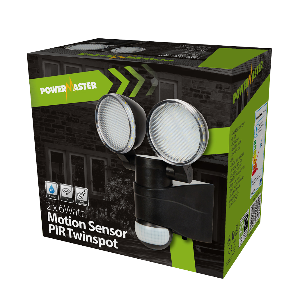 S8160 PowerMaster Outdoor LED Twin Spot Cw Pir