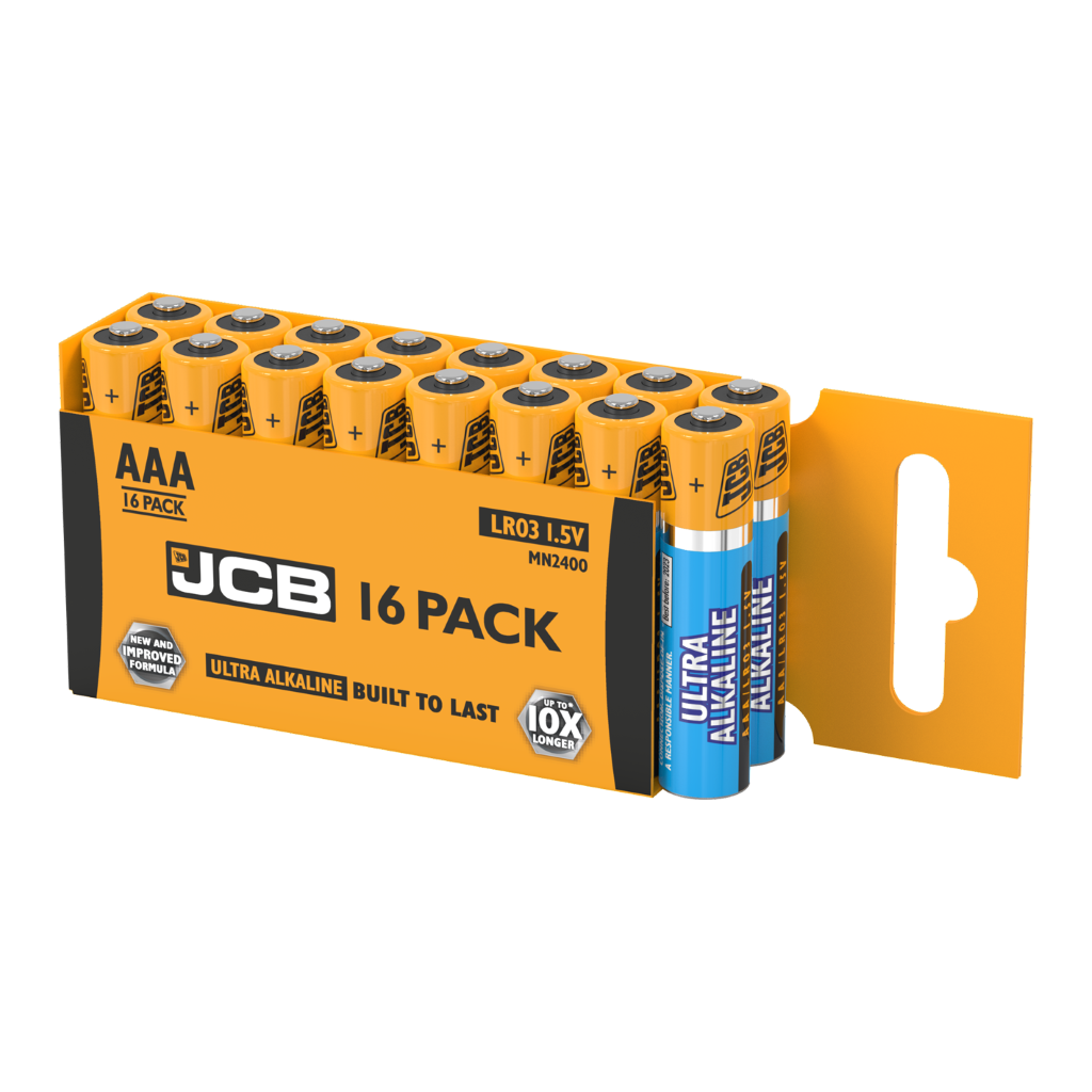 S8809 JCB AAA Ultra Alkaline, Pack of 16