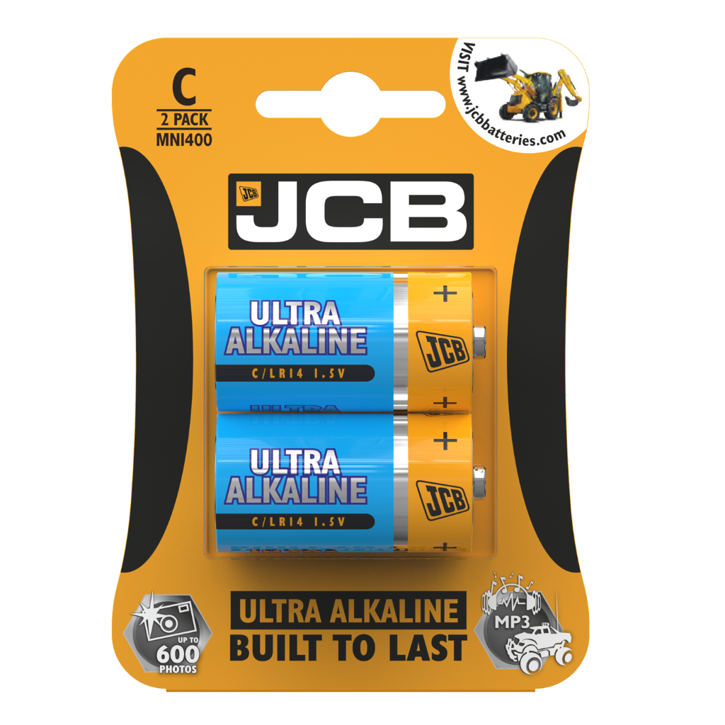 S8810 JCB C Size Ultra Alkaline, Pack of 2