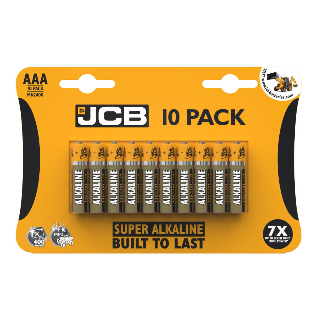 S9683 JCB AAA Super Alkaline, Pack of 10