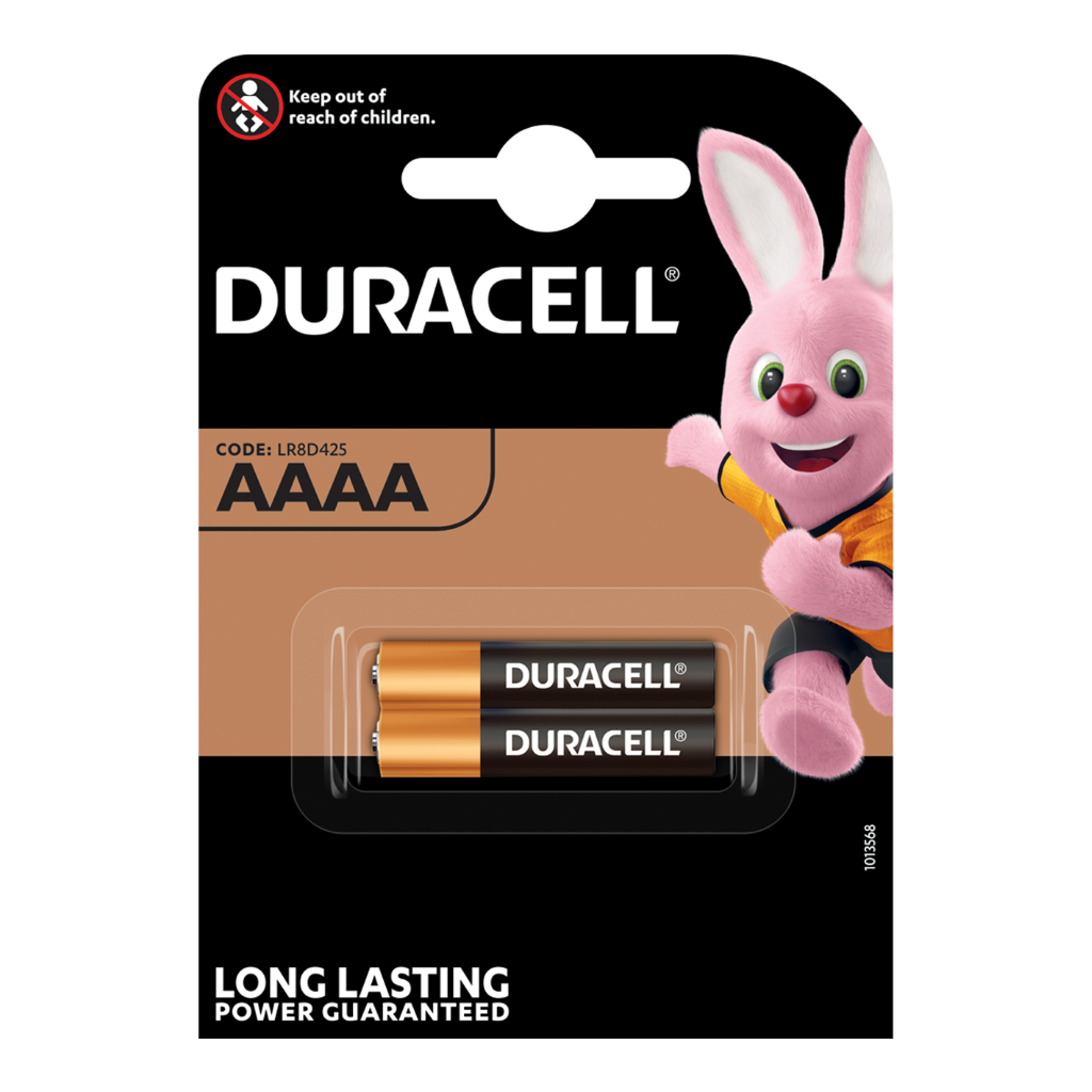 S98 Duracell AAAA Ultra 1.5V Alkaline, Pack of 2