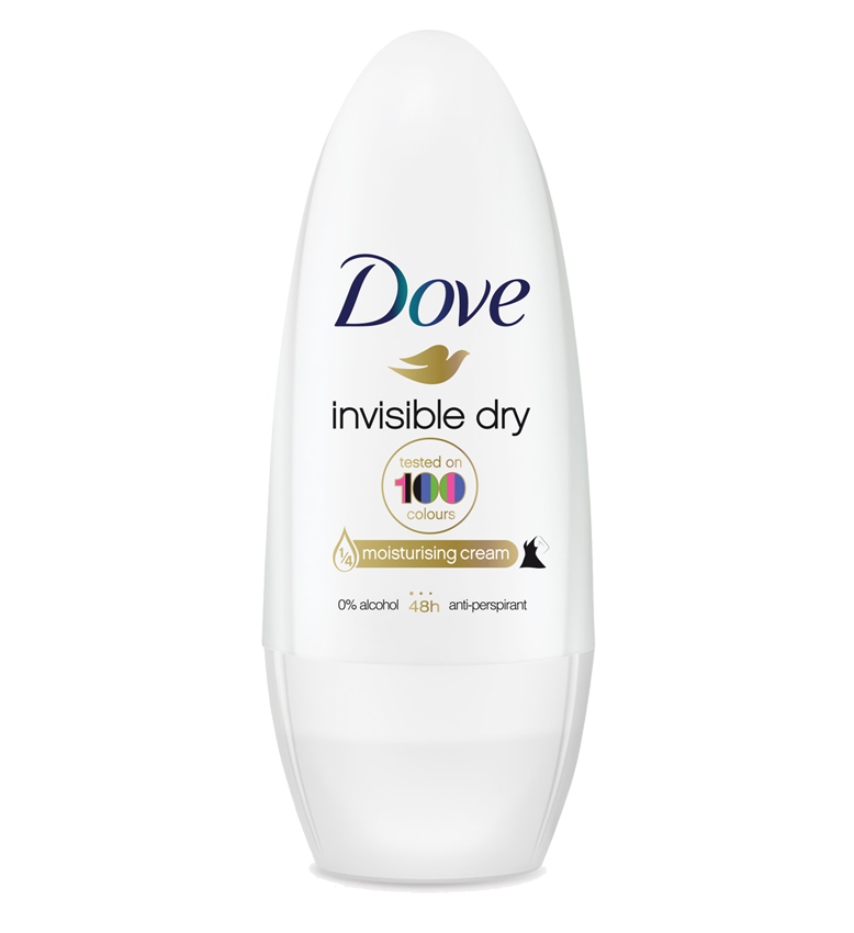 T0033 Dove Roll On Womens Invisible Dry - 50ml (6 Pack)