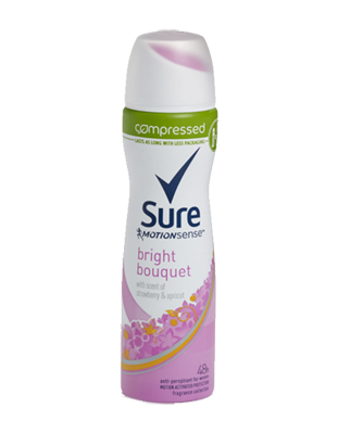 T0058 Sure APA Womens Bright Compressed Deodorant - 75ml (6 Pack)