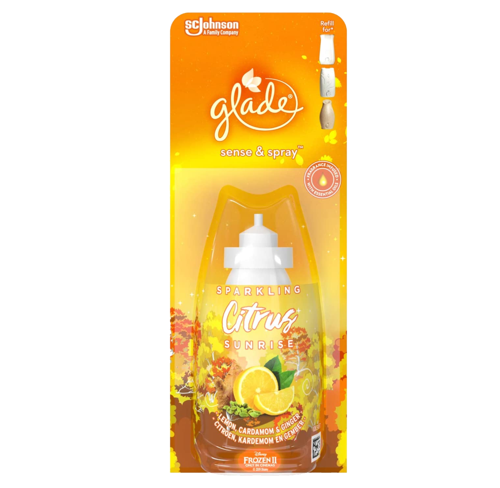 T0309 Glade Sense & Spray Comp Citrus - 18ml (4 Pack)
