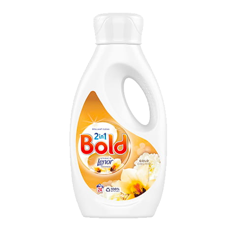 T0338 Bold 2-in-1 Liquid Gold Orchid - 24 Washes, 840ml (4 Pack)